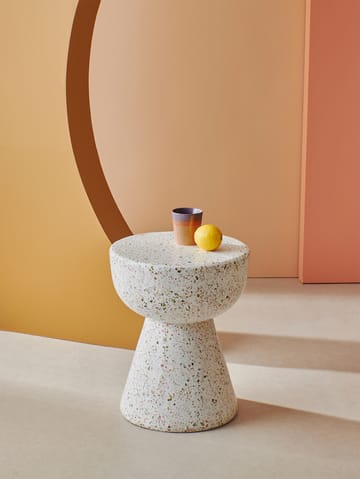 Terrazzo sidobord Ø35 cm - Terrazzo multicolour - HKliving