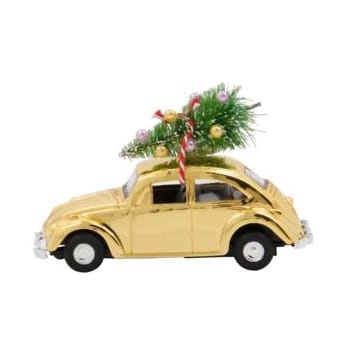 MINI Xmas car juldekoration, Guld House Doctor