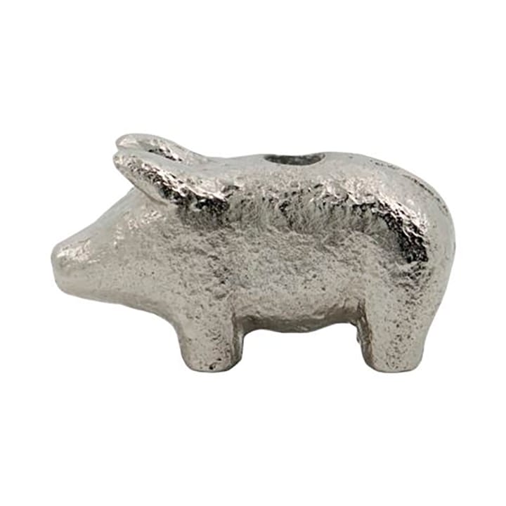 Pig ljusstake 5 cm - Antiksilver - House Doctor