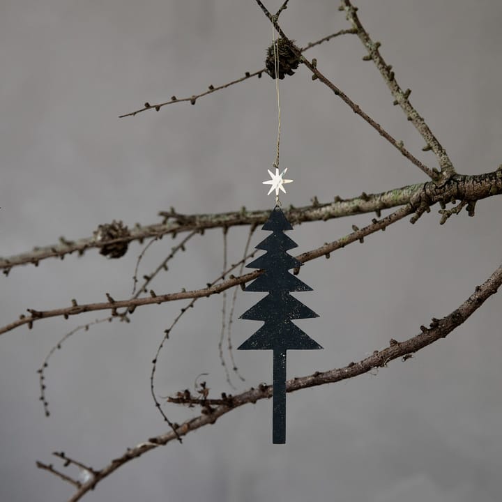 Tree with Star julhänge 3-pack - Svart - House Doctor