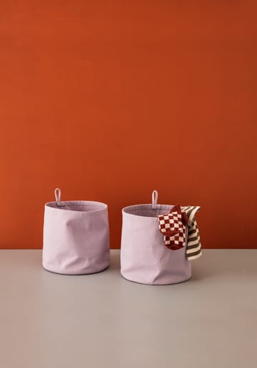 Kid's Base förvaring textil cylinder 2-pack - Lila - Kid's Concept