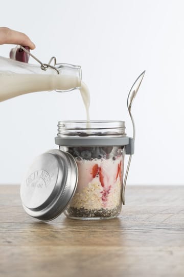 Frukostset glasskål + sked - 0,35 L - Kilner