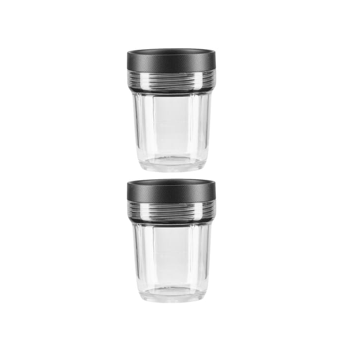 K400+K150 behållare med lock 200 ml 2-pack - Transparent - KitchenAid