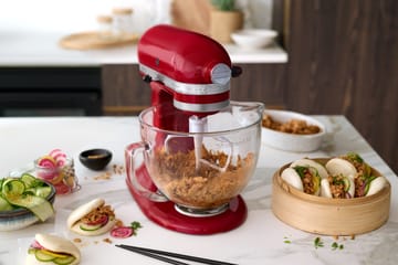 KitchenAid glasskål med lock 4,7 L - Klar - KitchenAid