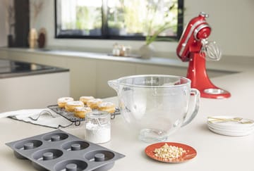 KitchenAid glasskål med lock 4,7 L - Klar - KitchenAid