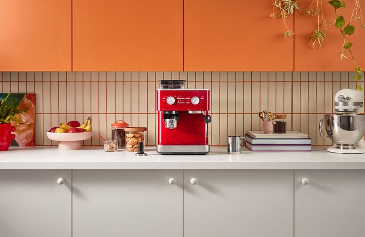 KitchenAid halvautomatisk espressomaskin med kvarn, Candy apple KitchenAid