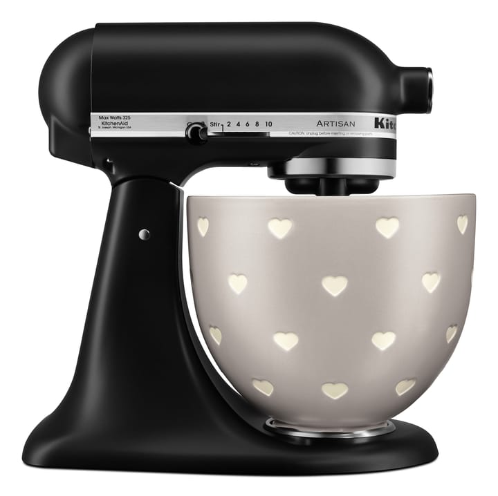 KitchenAid keramikskål utan handtag 4,7 L - Layered hearts - KitchenAid