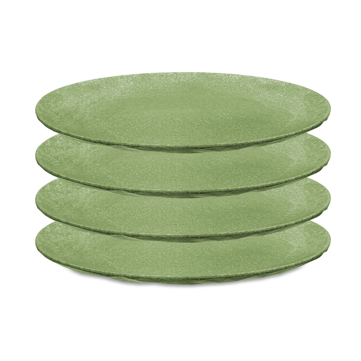 Koziol Club tallrik 26 cm 4-pack Nature leaf green | Skandinavisk Design | Mattallrikar | Grön