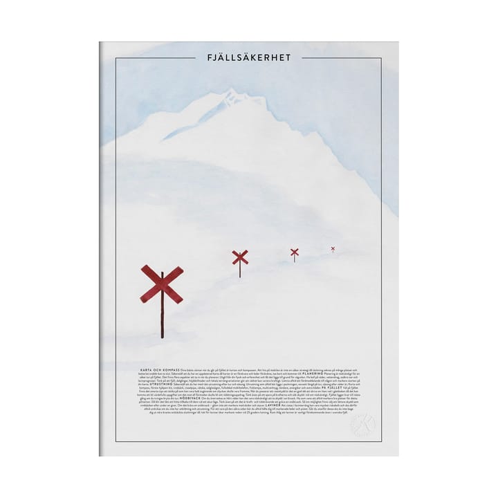 Fjällsäkerhet poster, 30x40 cm Kunskapstavlan®