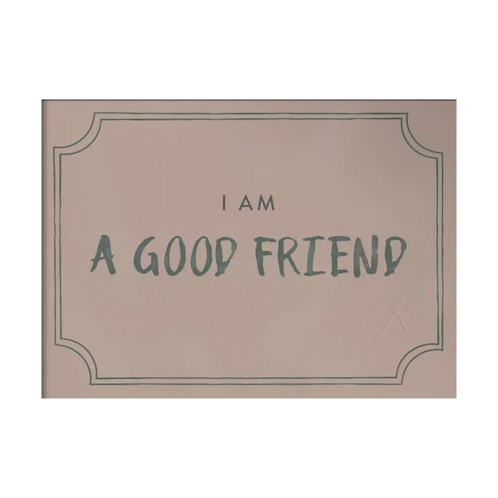 Good friend diploma poster 21x30 cm, Dusty rose Kunskapstavlan®