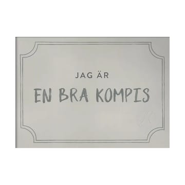 Kompisdiplomet poster 21x30 cm - Dusty mint - Kunskapstavlan®