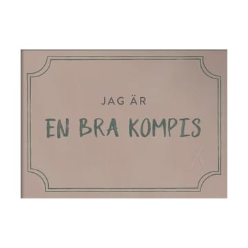 Kompisdiplomet poster 21x30 cm - Dusty rose - Kunskapstavlan®