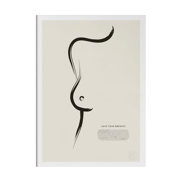 Love your breasts poster - 30x40 cm - Kunskapstavlan®