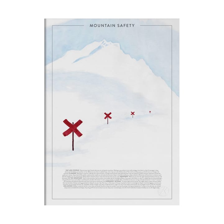 Mountain safety poster, 50x70 cm Kunskapstavlan®