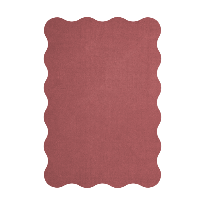 Scallop ullmatta 200x300 cm, Rosewood red Layered