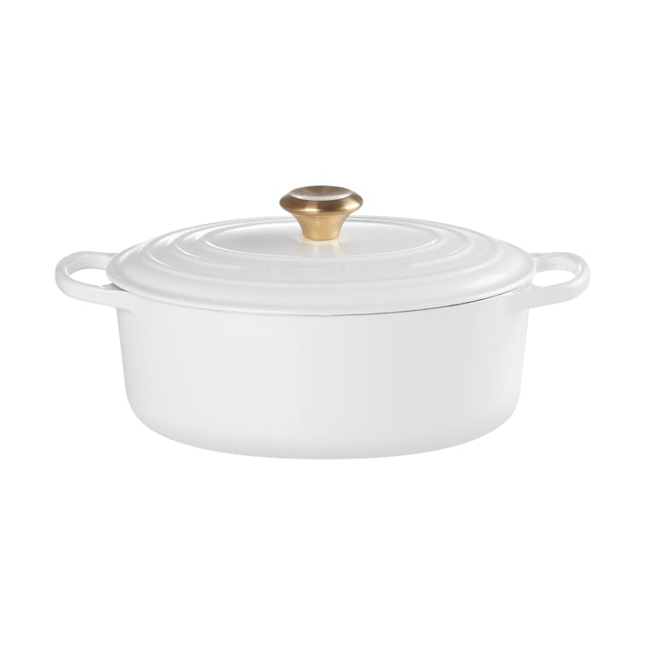 Le Creuset Signature oval gryta 4,1 l - White - Le Creuset