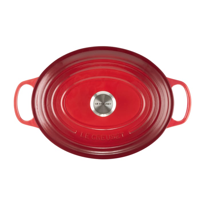 Le Creuset Signature oval gryta 6,3 l, Cerise Le Creuset