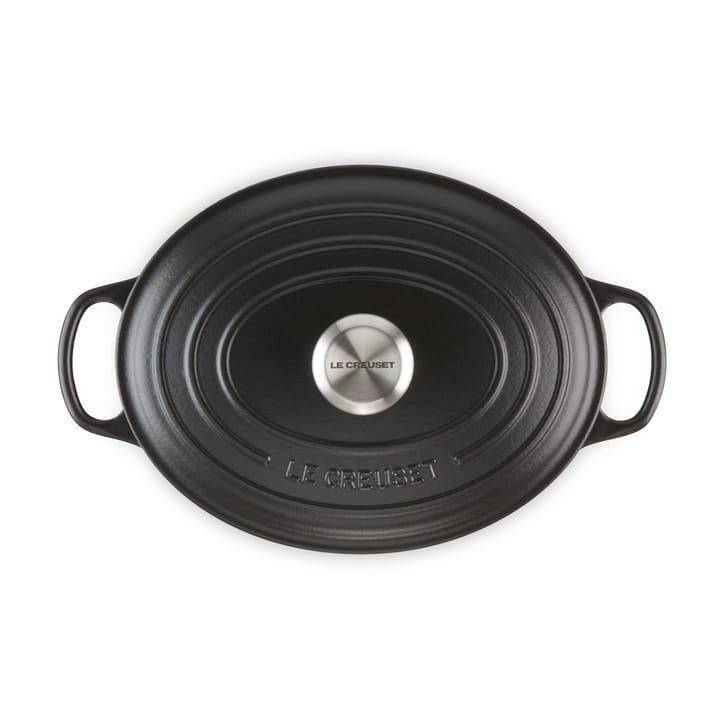 Le Creuset Signature oval gryta 6,3 l, Matte black Le Creuset