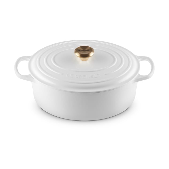 Le Creuset Signature oval gryta 6,3 l - White - Le Creuset