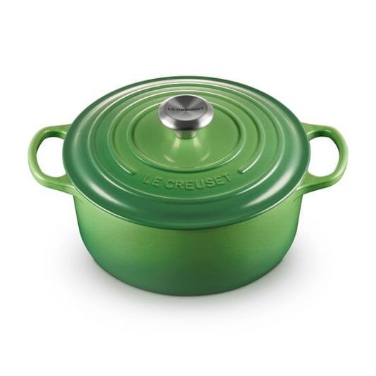 Le Creuset Signature rund gryta 4,2 l - Bamboo Green - Le Creuset