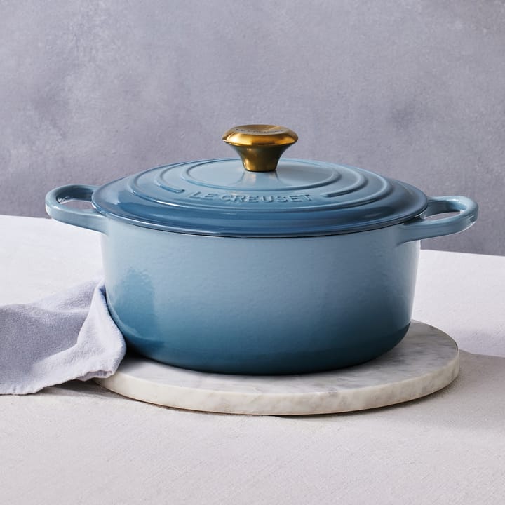 Le Creuset Signature rund gryta 4,2 l, Chambray Le Creuset