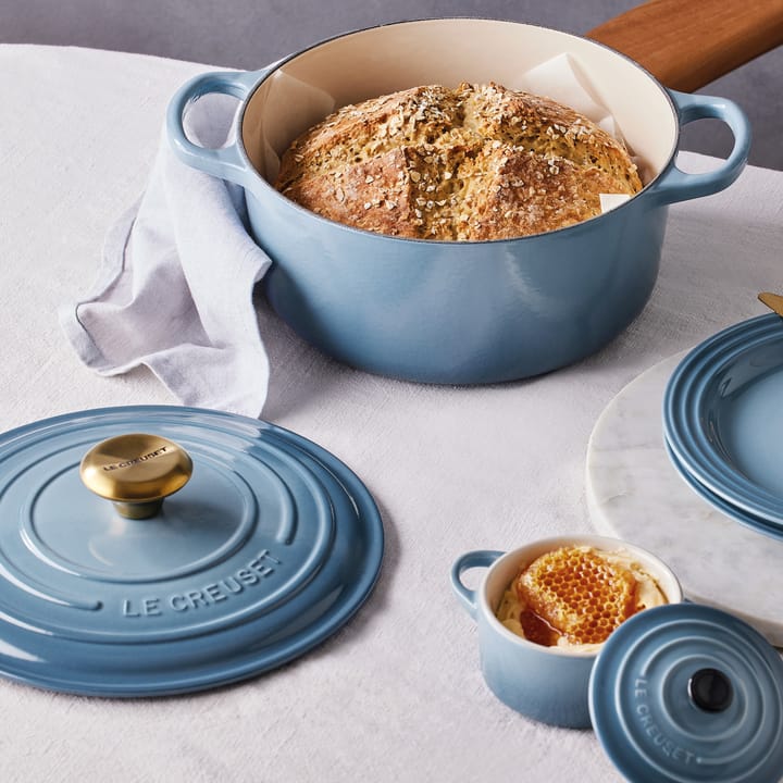 Le Creuset Signature rund gryta 4,2 l, Chambray Le Creuset