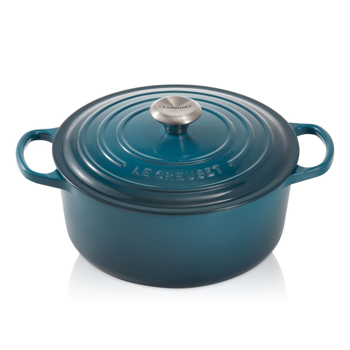 Le Creuset Signature rund gryta 4,2 l Deep Teal | Skandinavisk Design | Grytor | Turkos