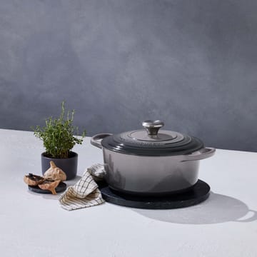 Le Creuset Signature rund gryta 4,2 l - Flint - Le Creuset