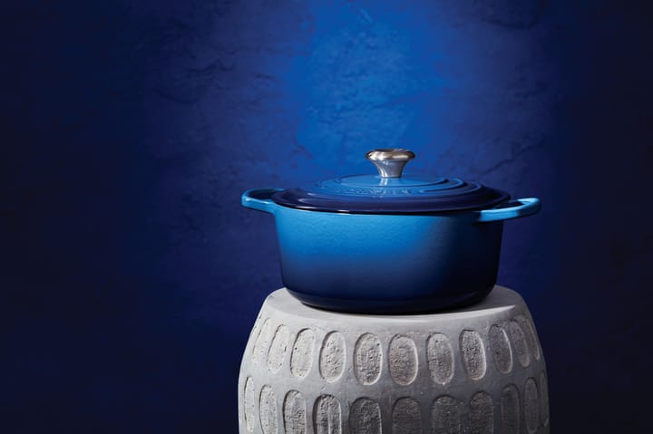 Le Creuset Signature rund gryta 6,7 l, Azure blue Le Creuset