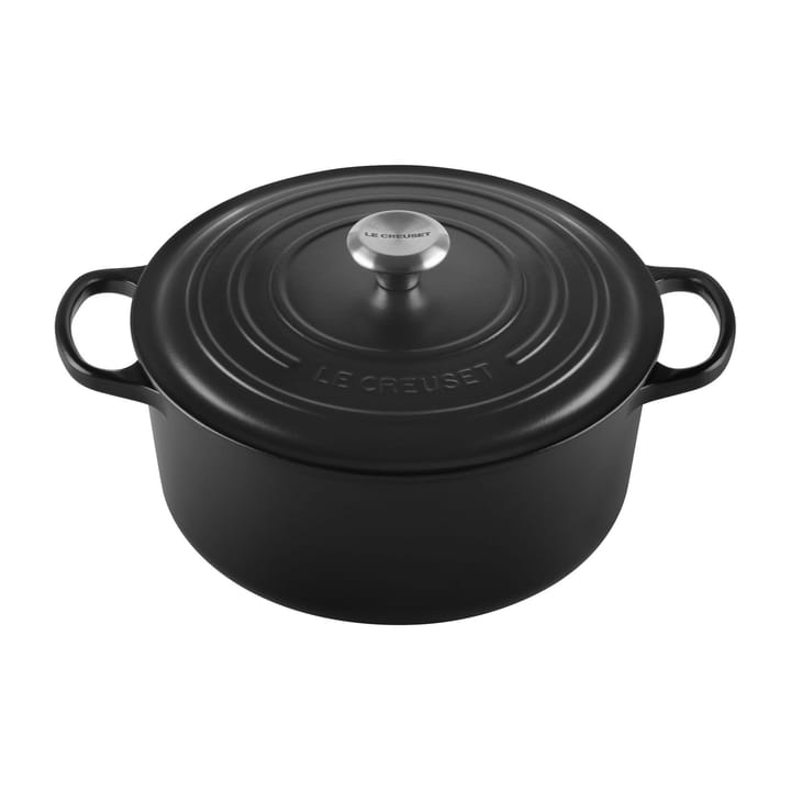 Le Creuset Signature rund gryta 6,7 l - Matte black - Le Creuset