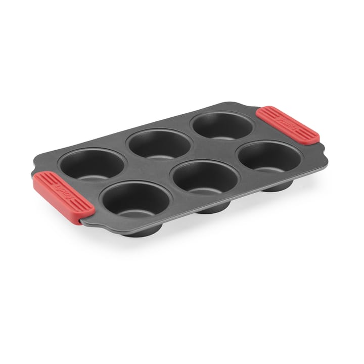 Lékué non stick muffinsform 6 st - Röd - Lékué