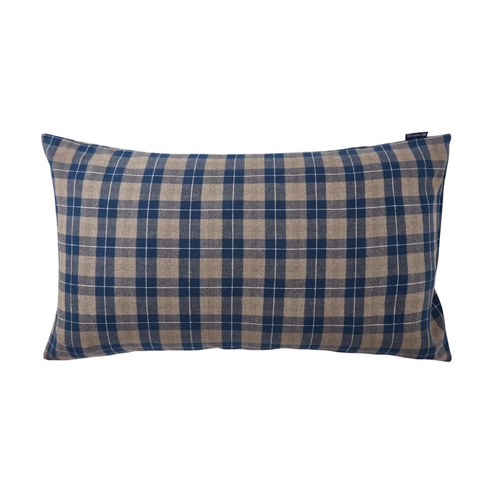 Checked Flannel örngott 50x90 cm - Denim blue-beige - Lexington