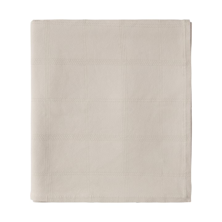 Checked Jacquard överkast 260x240 cm - Light beige - Lexington