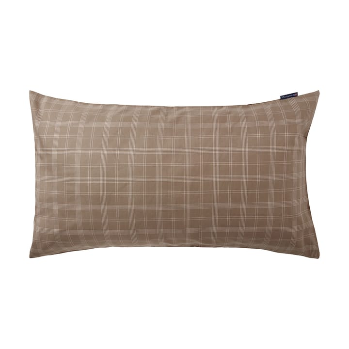 Checked Pin Point Oxford örngott 50x90 cm - Brown - Lexington