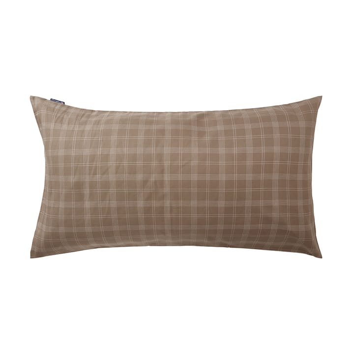 Checked Pin Point Oxford örngott 50x90 cm - Brown - Lexington