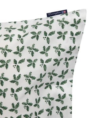 Holly Printed Cotton Sateen örngott 50x60 cm - White-green - Lexington