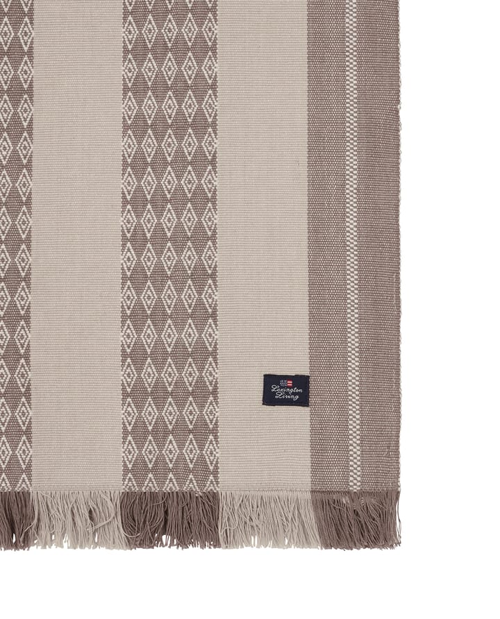 Jacquard Striped bordslöpare 50x250 cm - Beige - Lexington