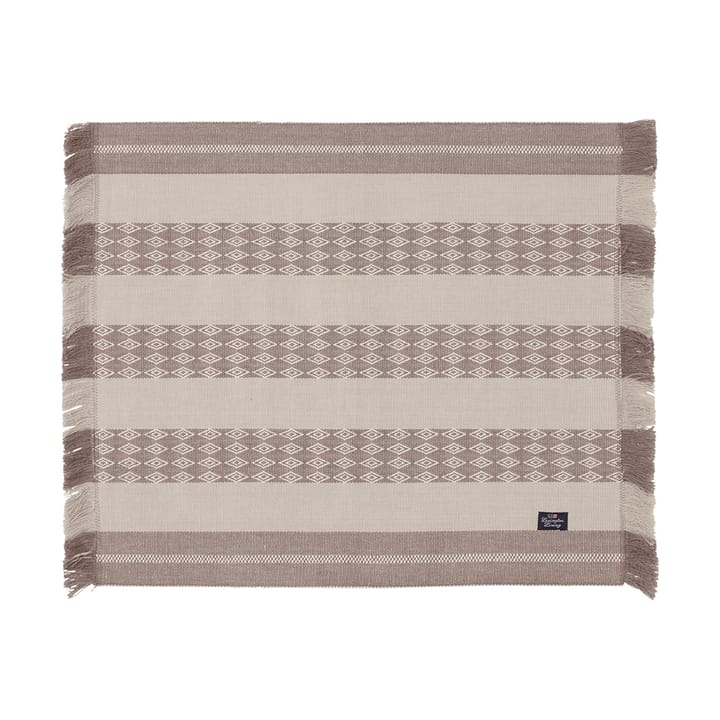 Jacquard Striped bordstablett 40x50 cm - Beige - Lexington