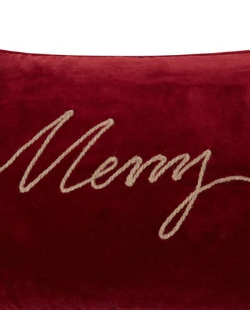 Merry Cotton Velvet kudde 30x50 cm - Red - Lexington