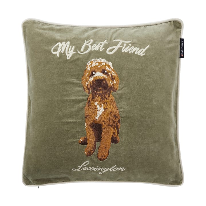 My Best Friend Velvet kuddfodral 50x50 cm - Olive - Lexington