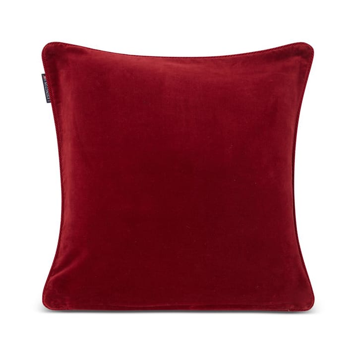 Organic Cotton Velvet kuddfodral 50x50 cm, Red Lexington