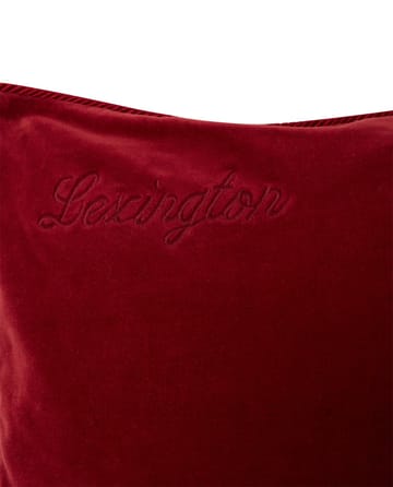 Organic Cotton Velvet kuddfodral 50x50 cm - Red - Lexington