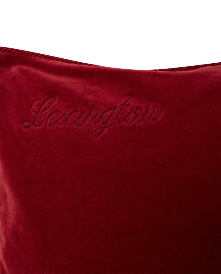 Organic Cotton Velvet kuddfodral 50x50 cm, Red Lexington