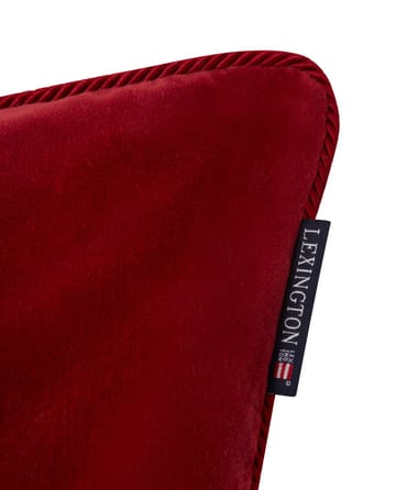 Organic Cotton Velvet kuddfodral 50x50 cm - Red - Lexington