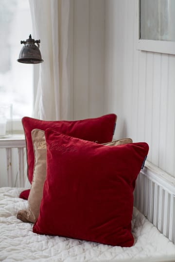 Organic Cotton Velvet kuddfodral 50x50 cm - Red - Lexington