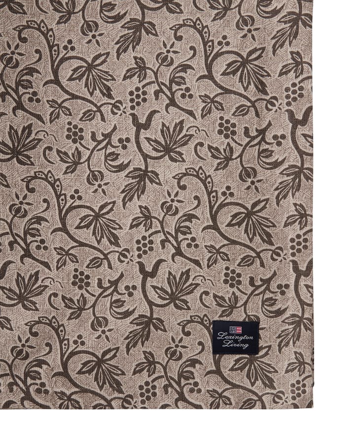 Printed Recycled Cotton bordsduk 150x250 cm - Light beige - Lexington