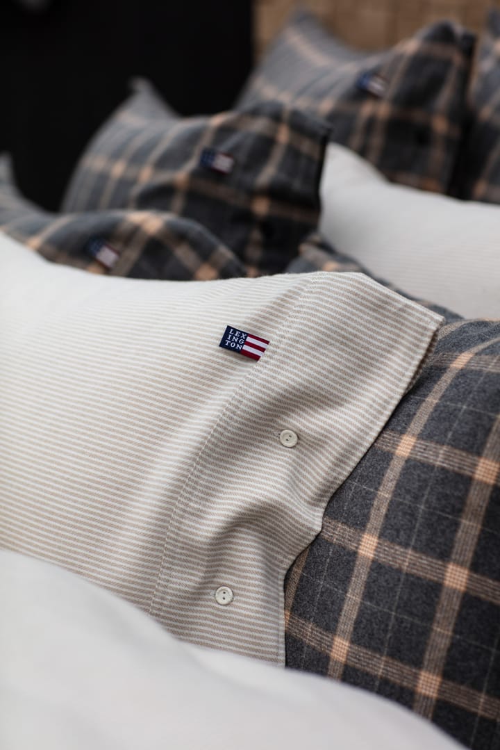 Cotton cm örngott Striped - Lexington → Flannel Organic 50x60