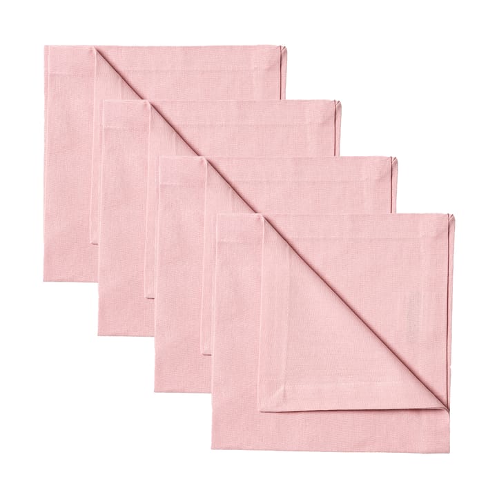 Robert servett 4-pack - Dammig rosa - Linum