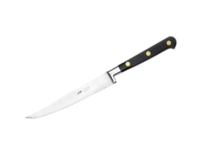 Ideal stekkniv tandad 13 cm - Stål-svart - Lion Sabatier