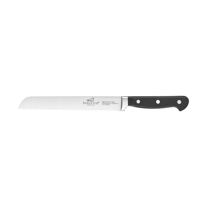 Pluton brödkniv 20 cm - Stål-svart - Lion Sabatier